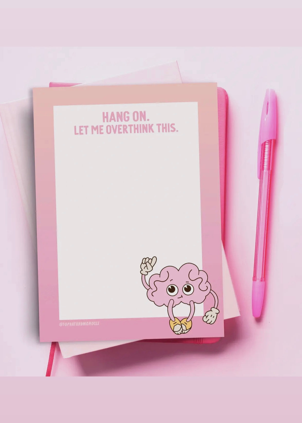 Let Me Overthink This Notepad To-Do List