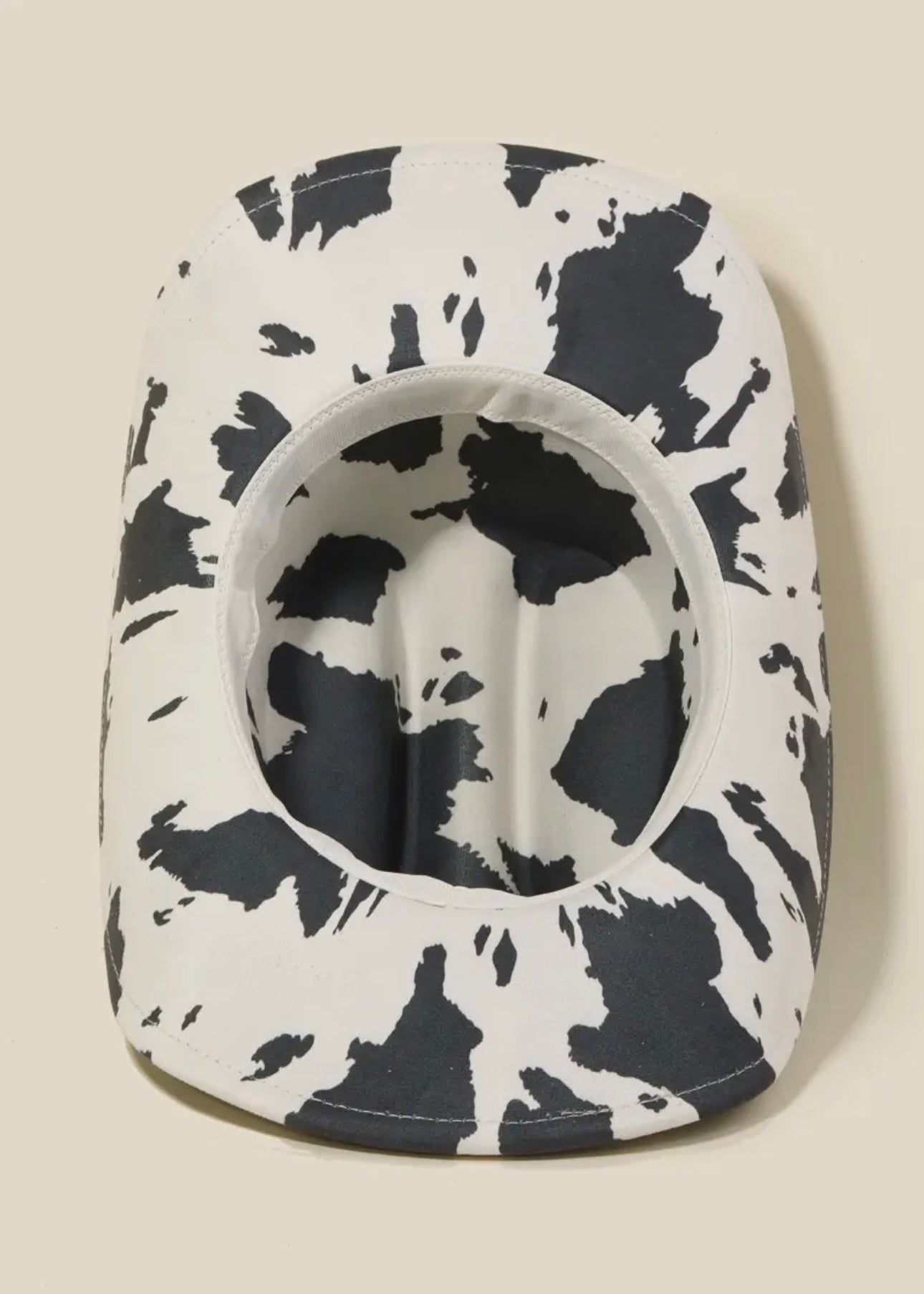 Western Winslow Cowboy Hat in Black Cow Print