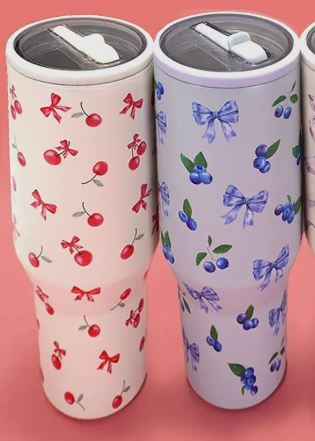 Cherries & Cream 40oz Spill Free Tumbler