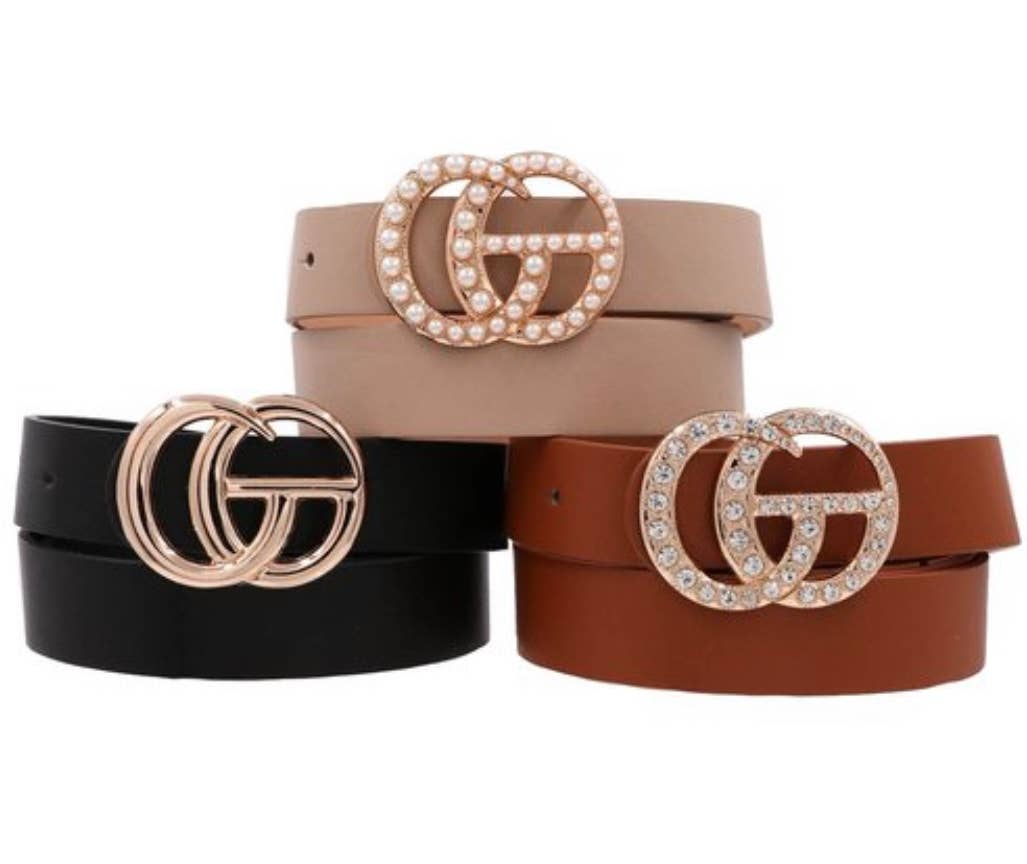 How Will They Know Pearl Detail Belt in Taupe