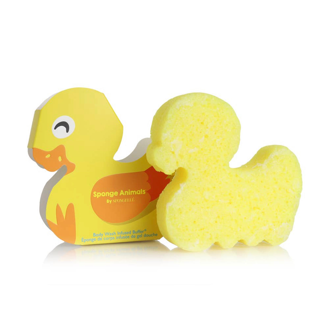Spongellé Farm Animals Duck Body Wash Infused Buffer