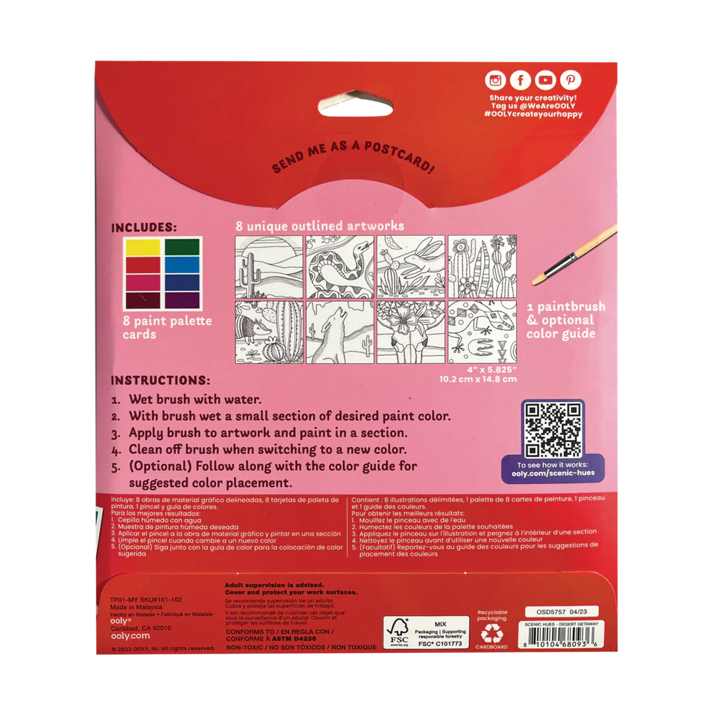 Scenic Hues DIY Watercolor Kit - Desert Getaway