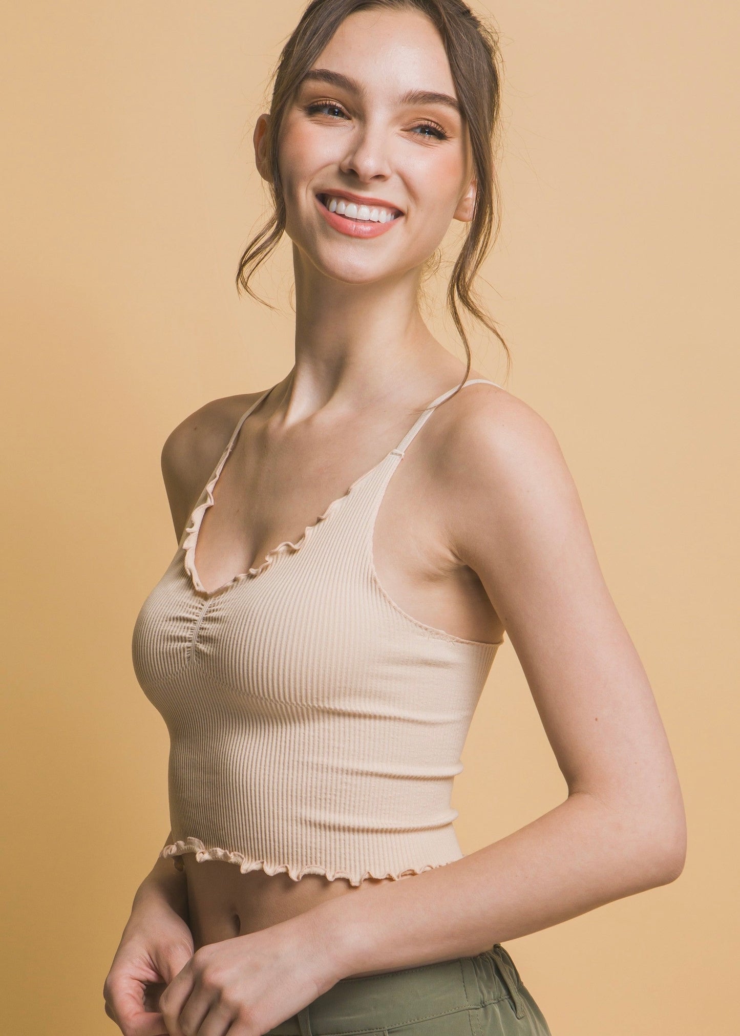 Basics Seamless Tank in Taupe