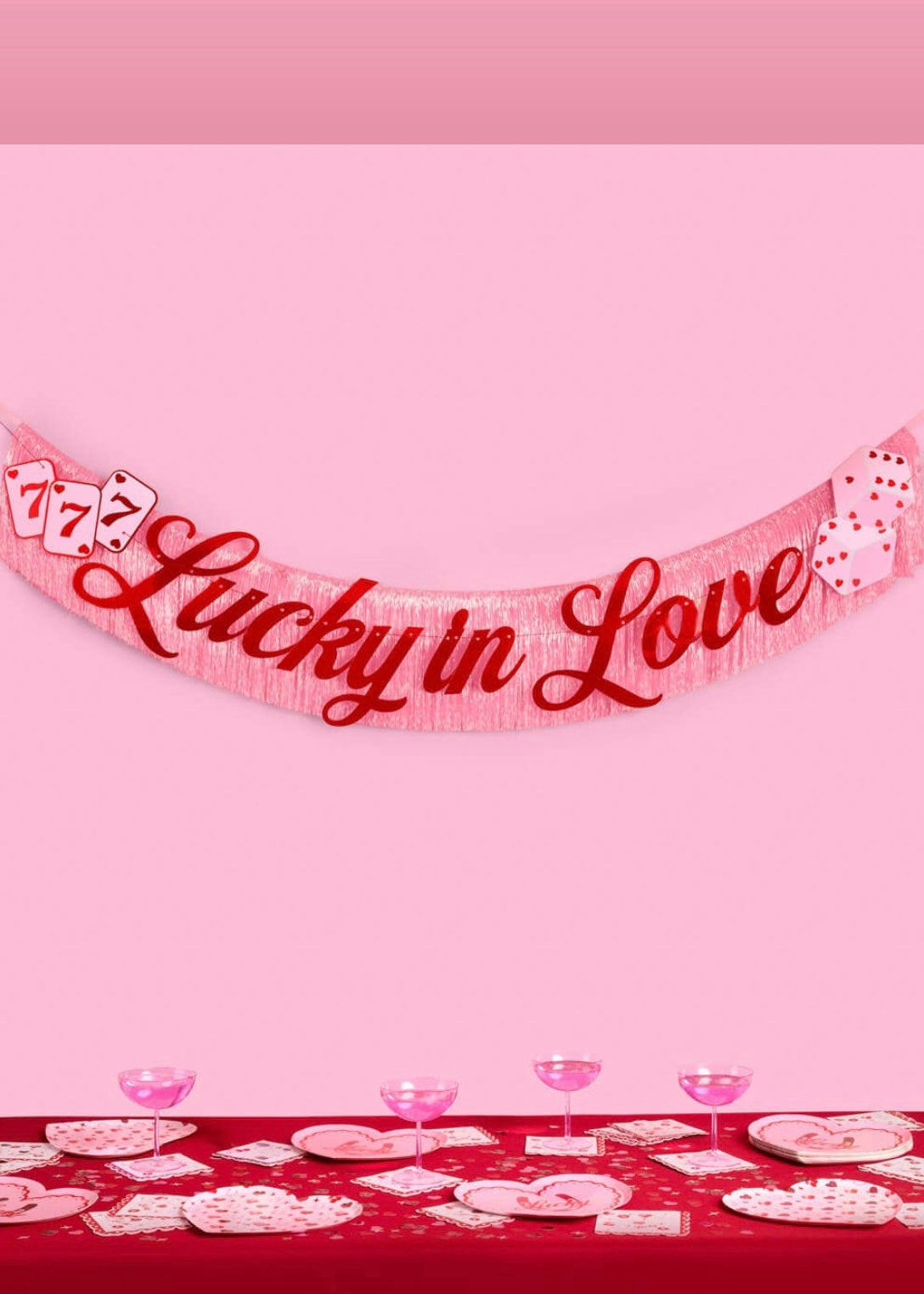 Lucky In Love Bachelorette & Bridal Party Banner