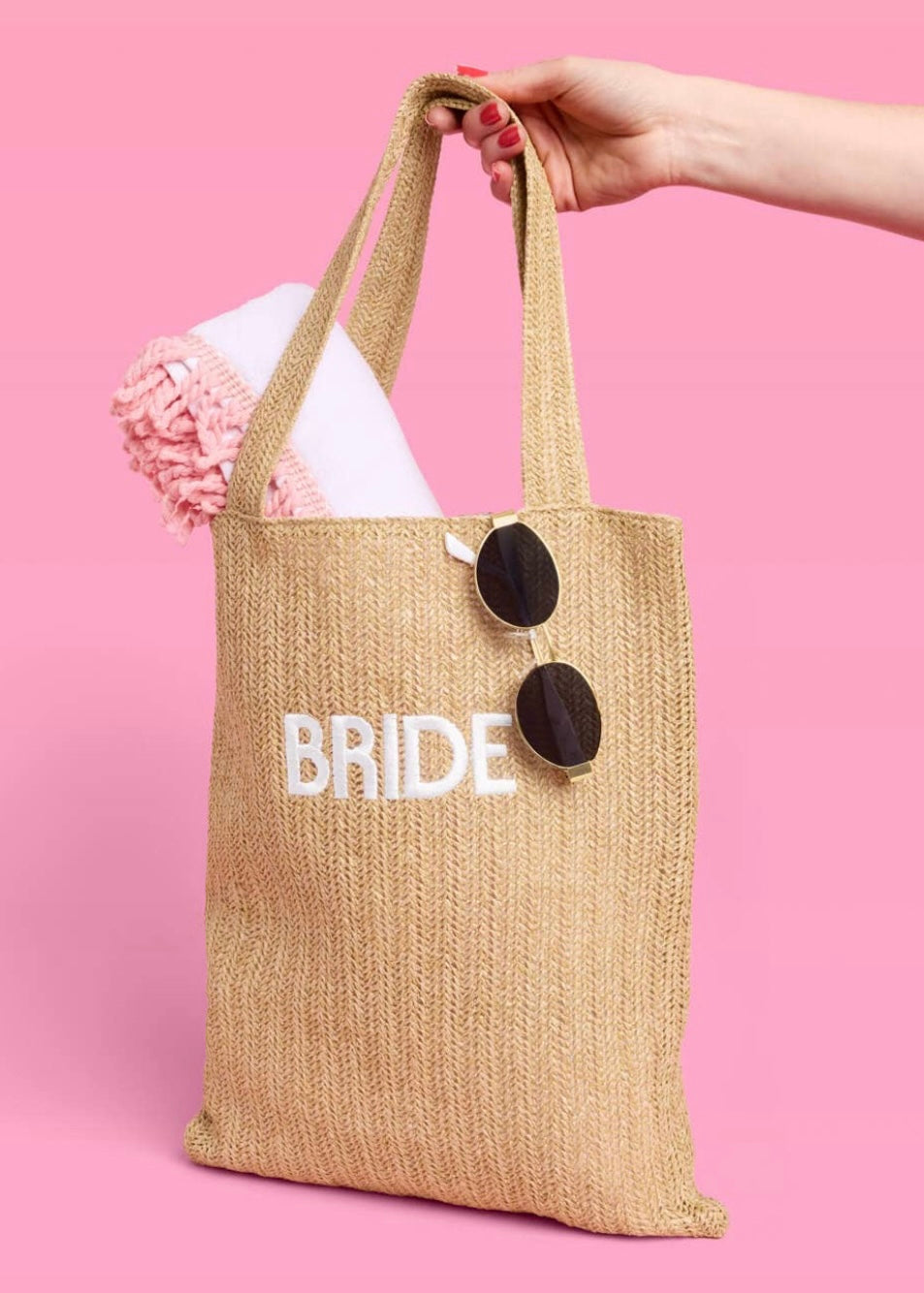 Golden Bride & Bachelorette Pearl Embossed Sunnies