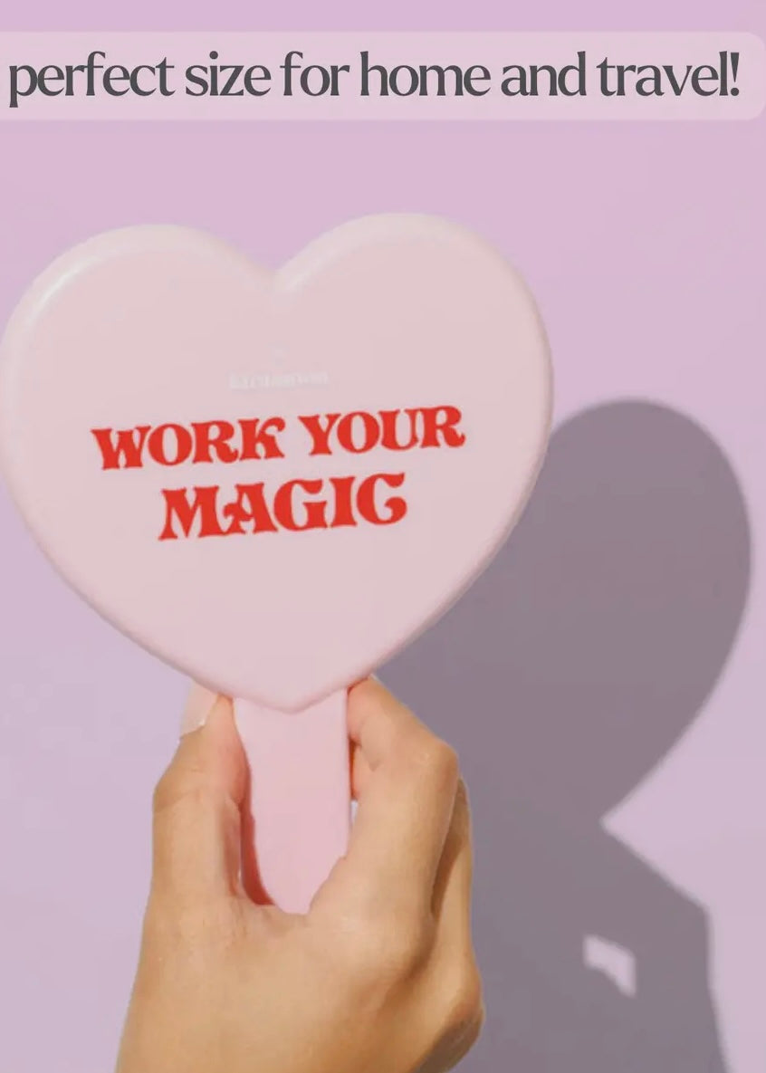 Kiramoon "Work Your Magic" Heart Mirror