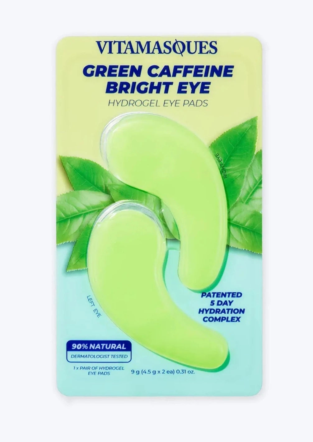 Vitamasques Green Caffeine Bright Eye Hydrogel Eye Pads