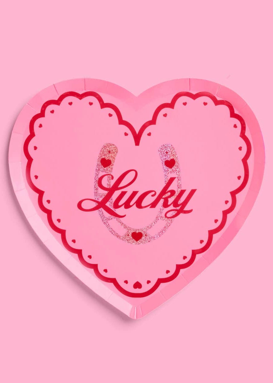 Lucky In Love Bachelorette & Bridal Party 9" Plates