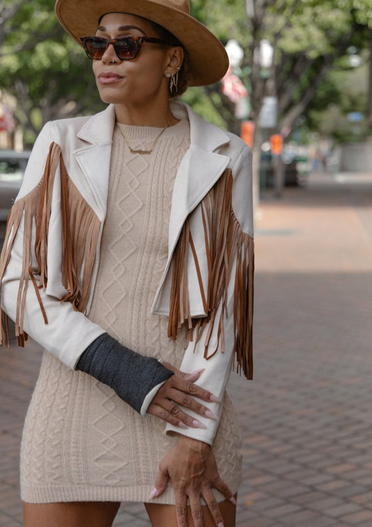 Model Status Sweater Dress