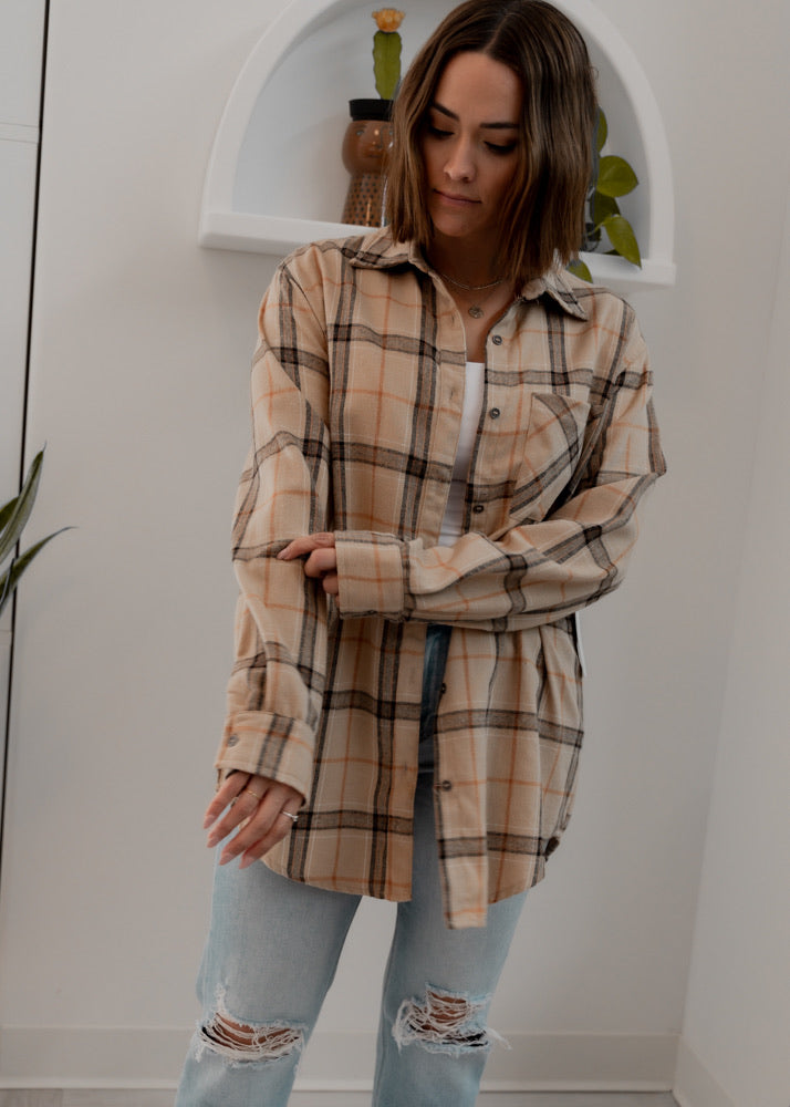 In The Fall Button Down Flannel