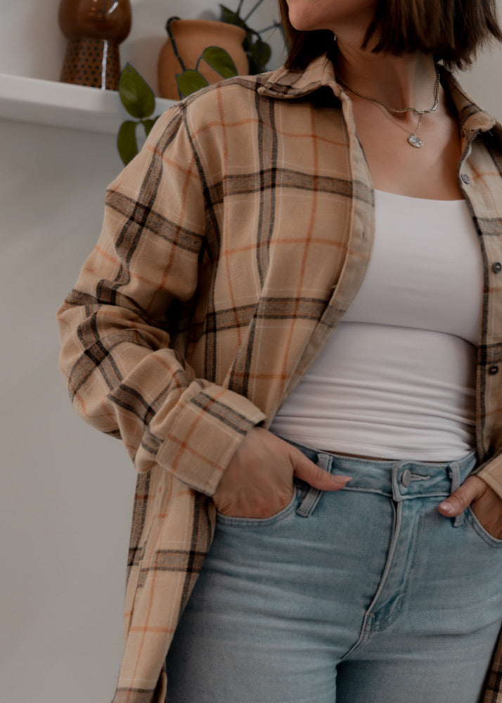 In The Fall Button Down Flannel