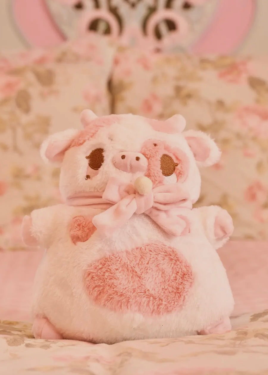 Valentine the Heatable Cow Plush