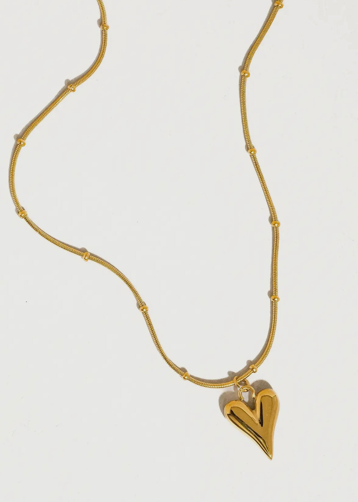 Natalia 18K Gold Non-Tarnish Heart Necklace