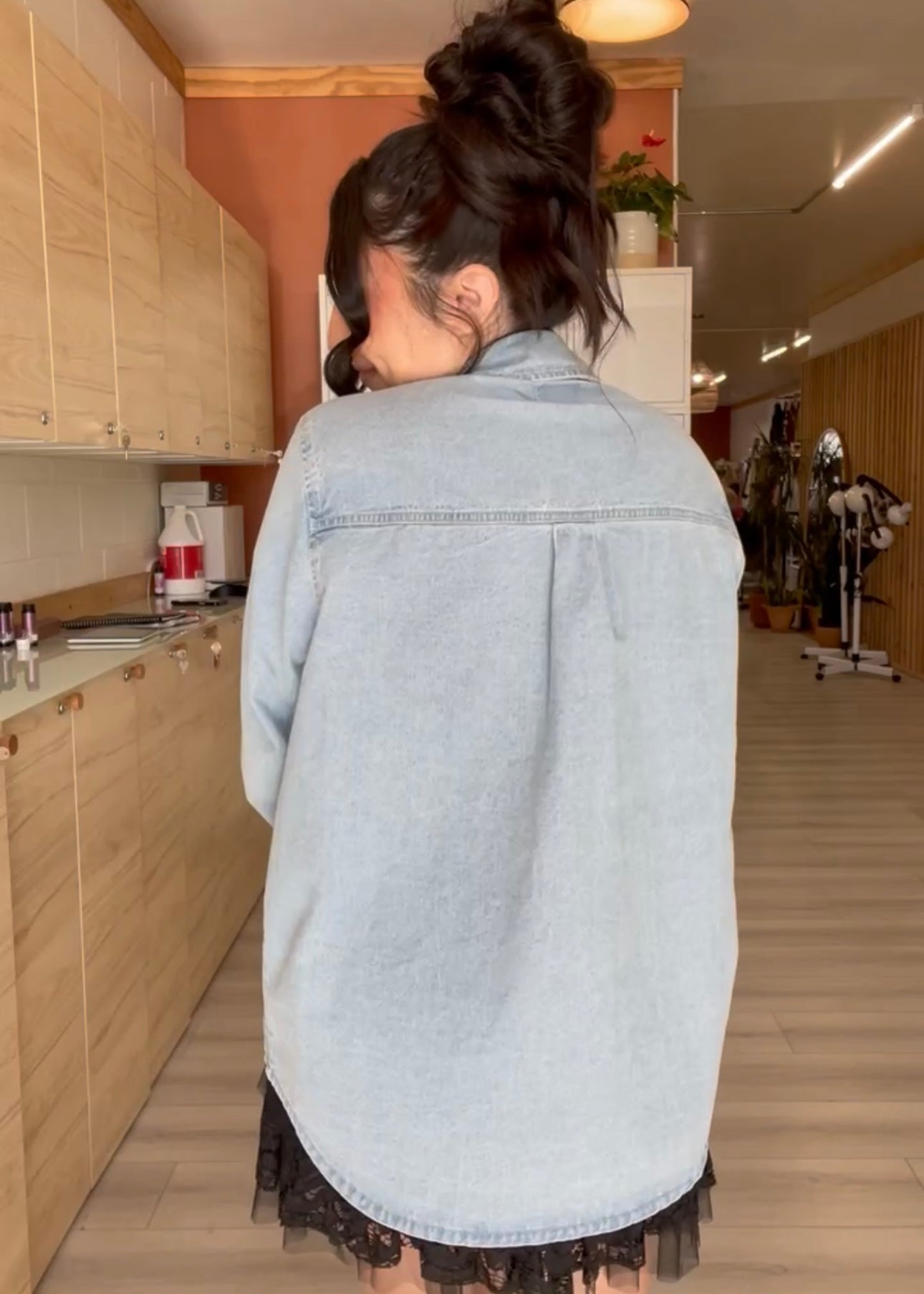 Drippin’ in Dungaree Oversized Denim Shacket