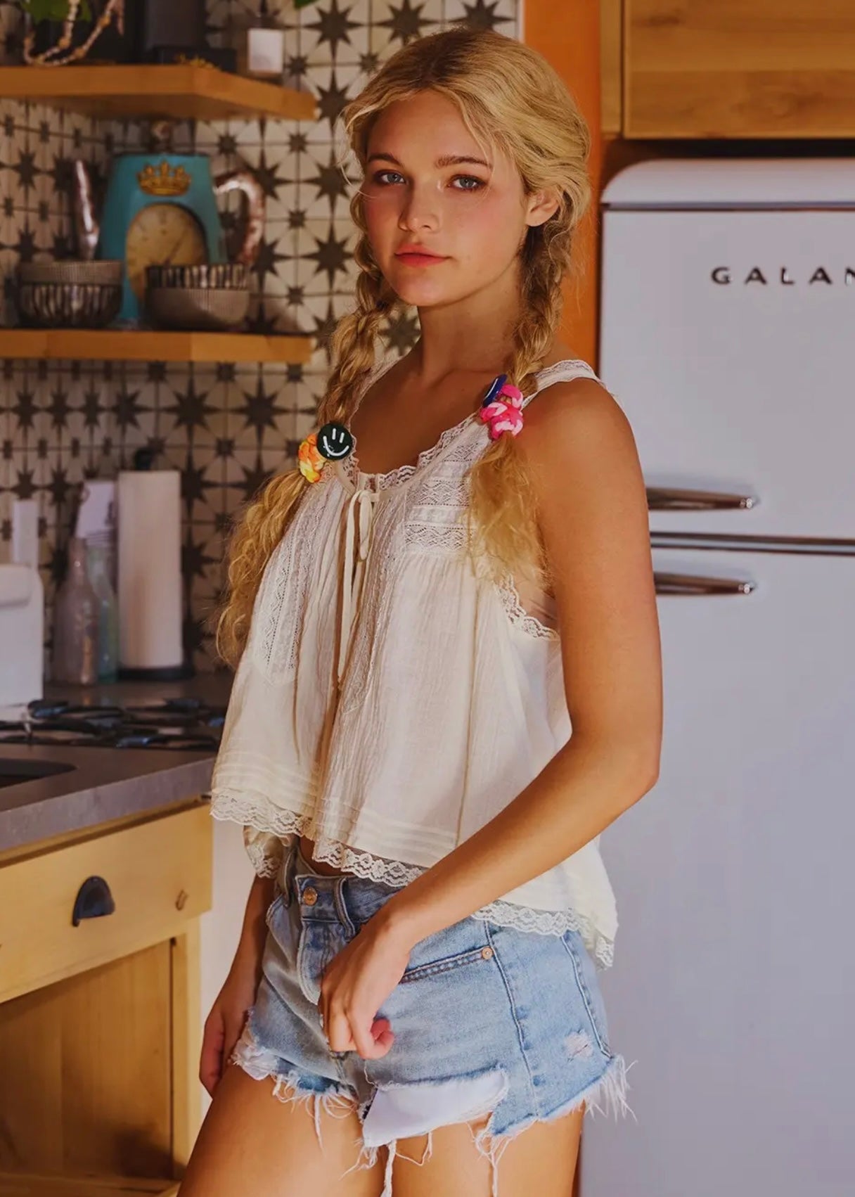 Poppyseed Melody Lace Tank