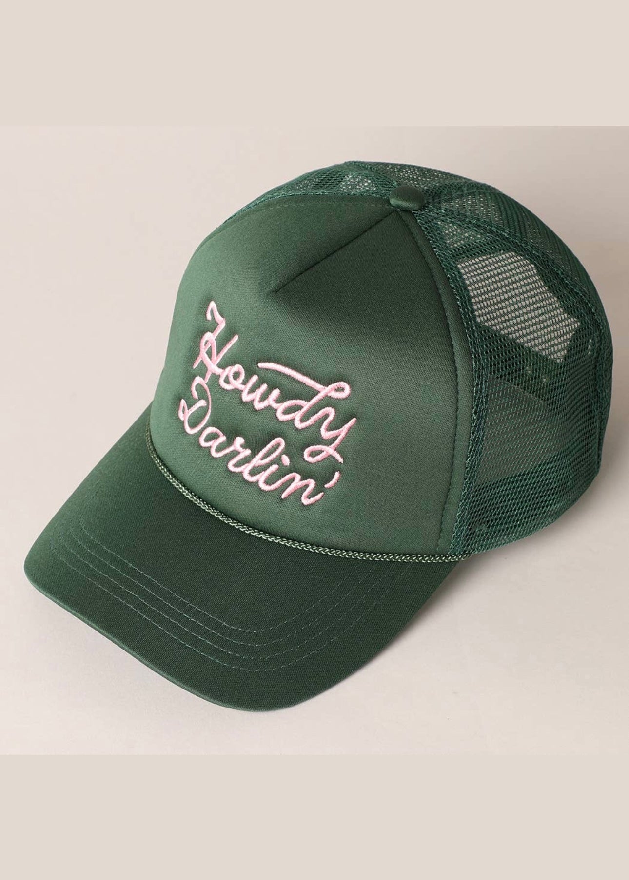 Howdy Darlin' Embroidered Mesh Back Trucker Cap