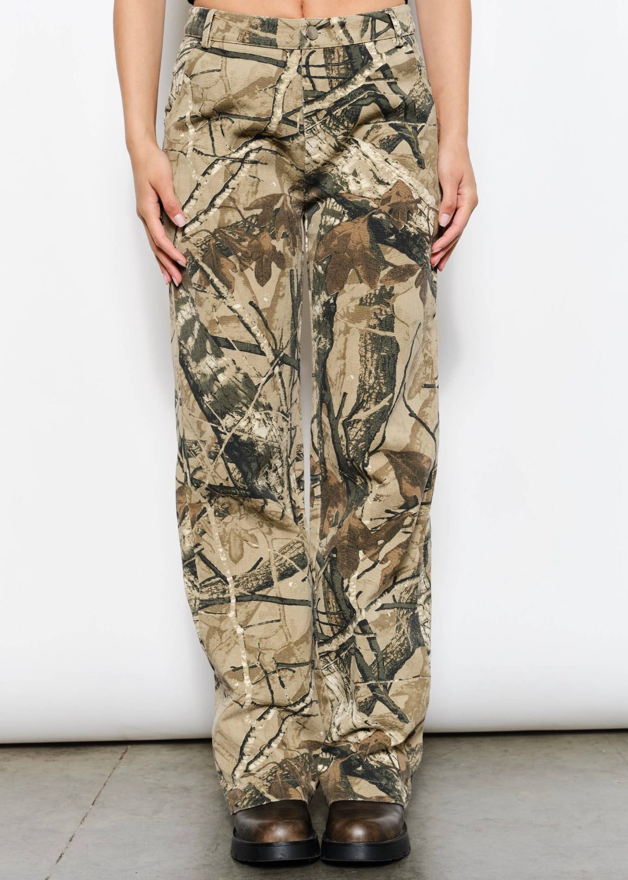 Seek Me Out Twill Camo Pants