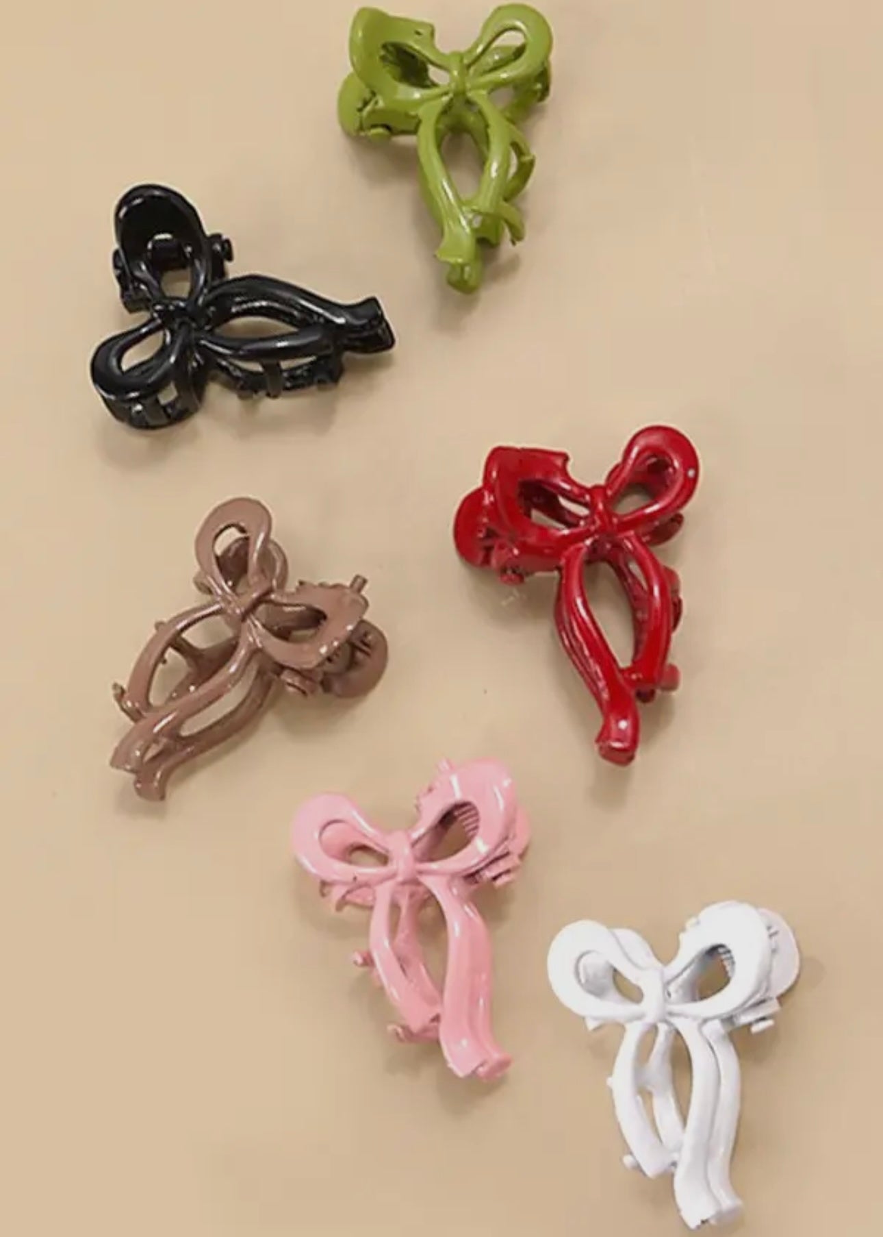 Mini Bow Claw Clips
