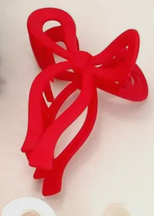 Matte Bow Claw Clips