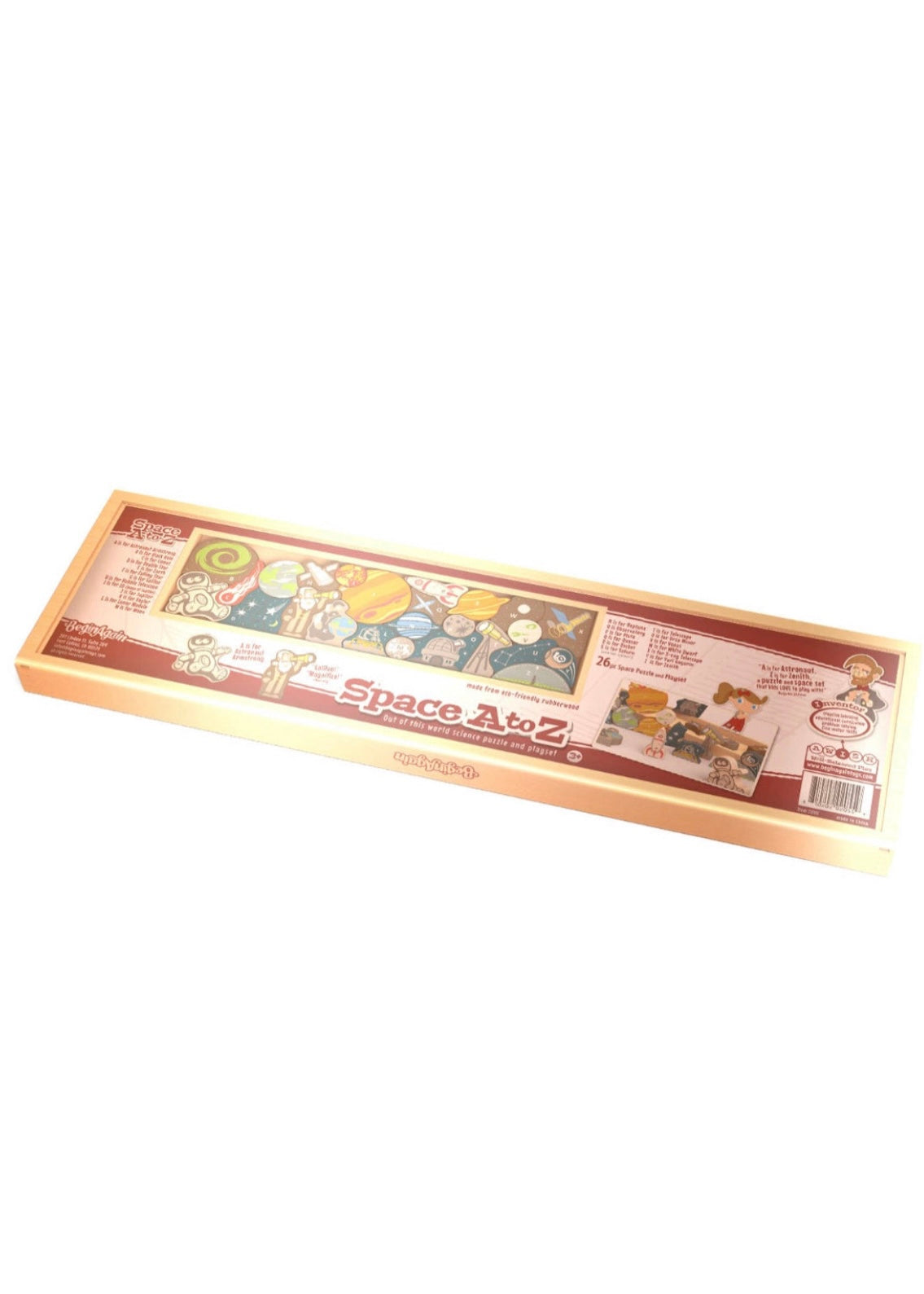 Astronaut in Space A to Z Wood Puzzle & Playset