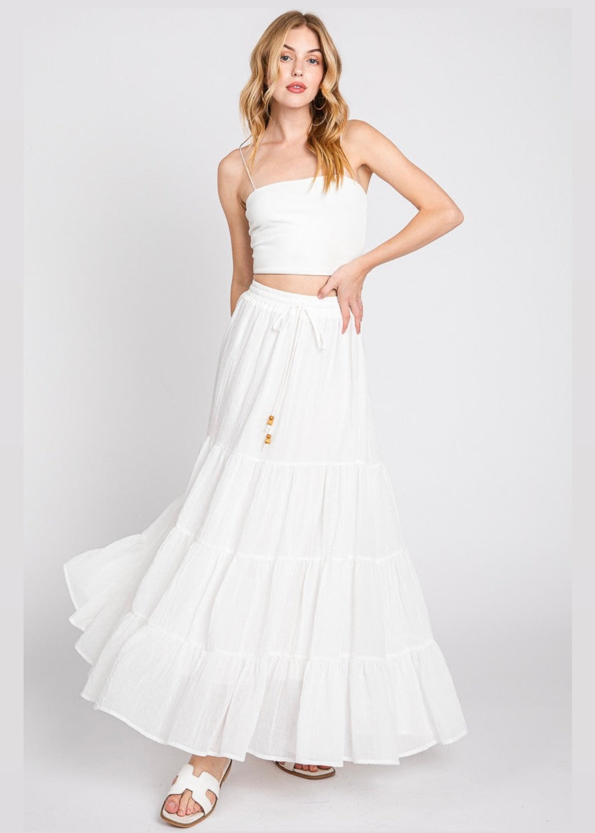Ivory Dreams Maxi Skirt