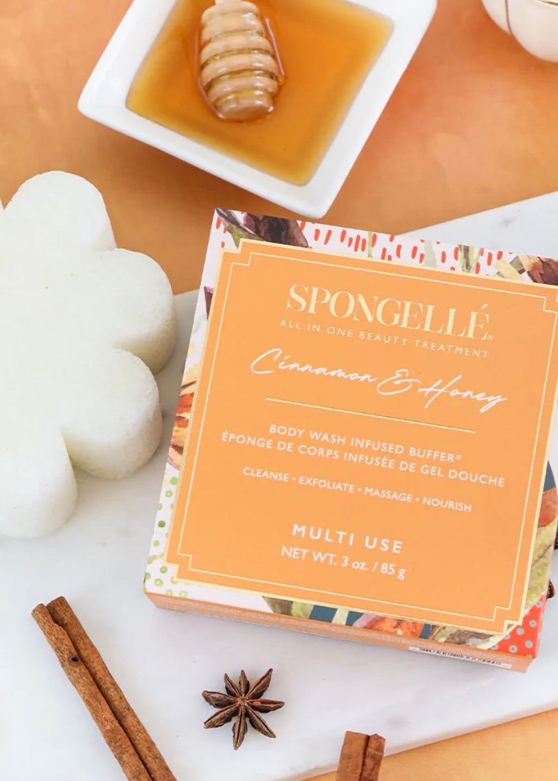 Spongellé Cinnamon & Honey Body Wash Infused Buffer