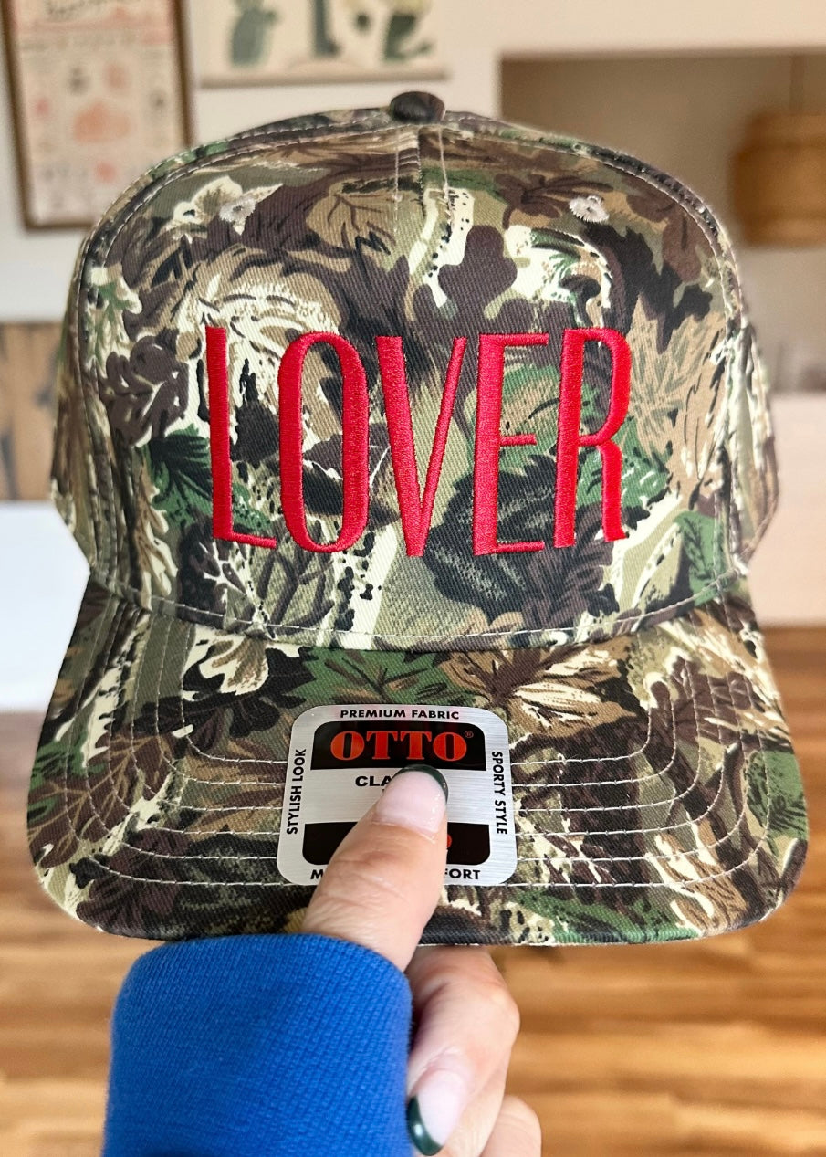 RESTOCKED: LOVER Camo Trucker Hat