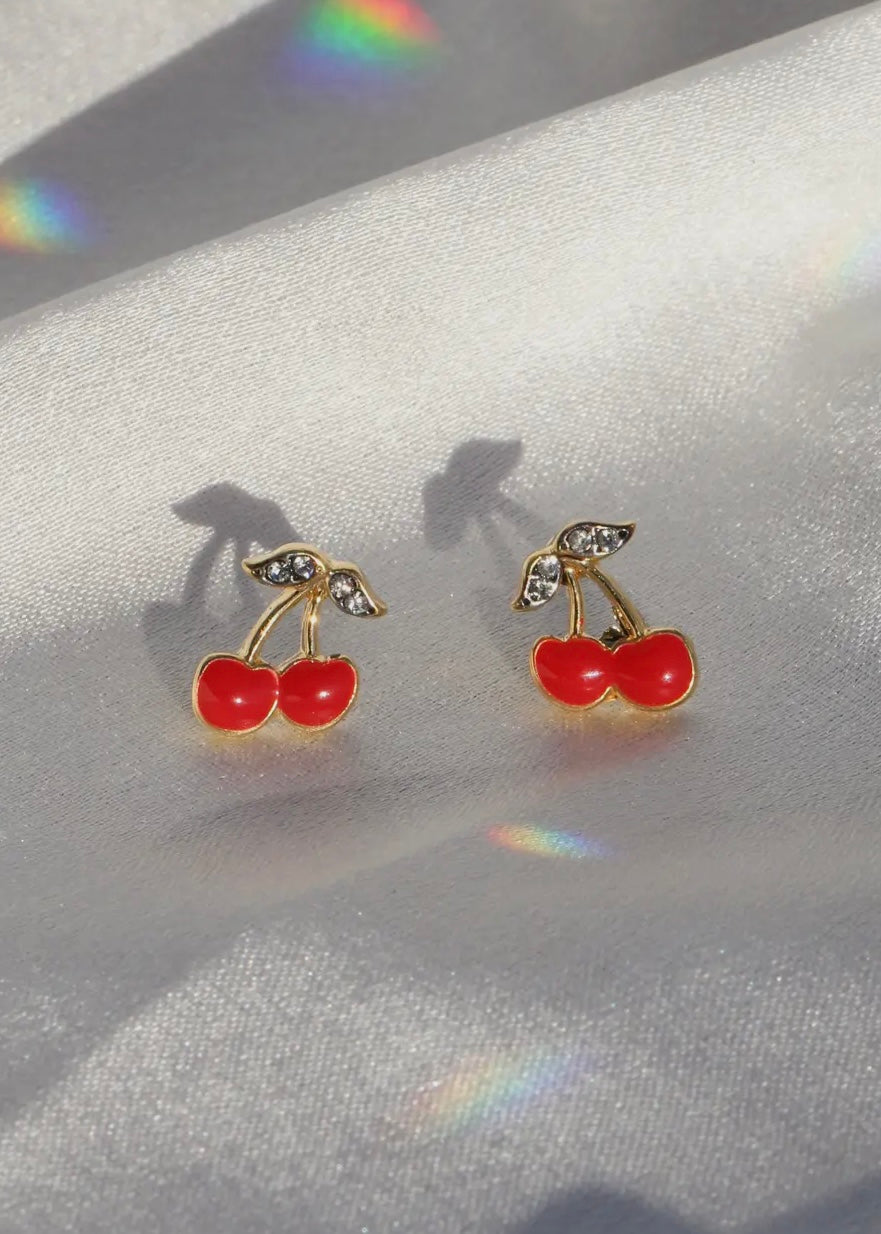 Cherry Stud Earrings