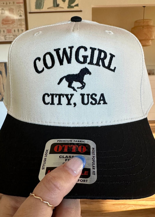 Cowgirl City Embroidered Hat