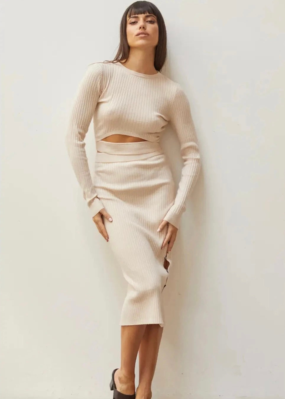 Tainted Love Skirt Set in Cream