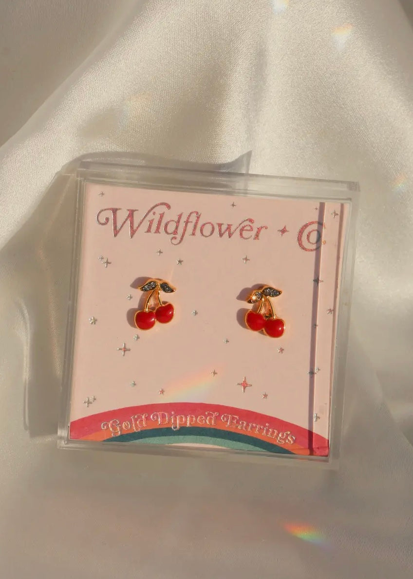 Cherry Stud Earrings