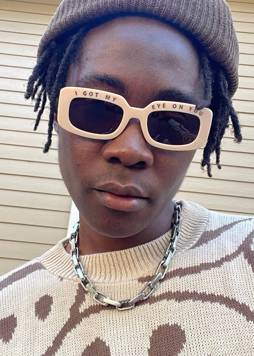 Exclusive INDY x Free People Unisex Sunglasses – I Got My Eye On You Creamy Blush