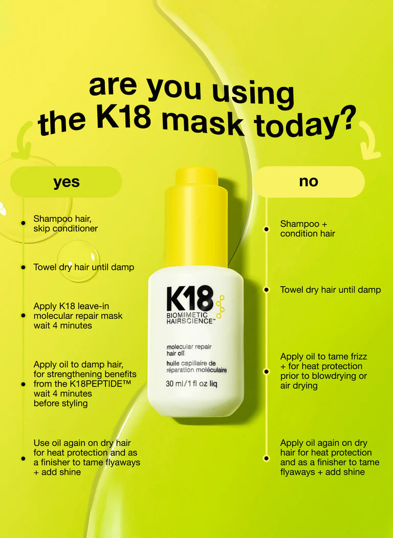 K18 Biomimetic Hairscience Molecular Repair Hair Oil