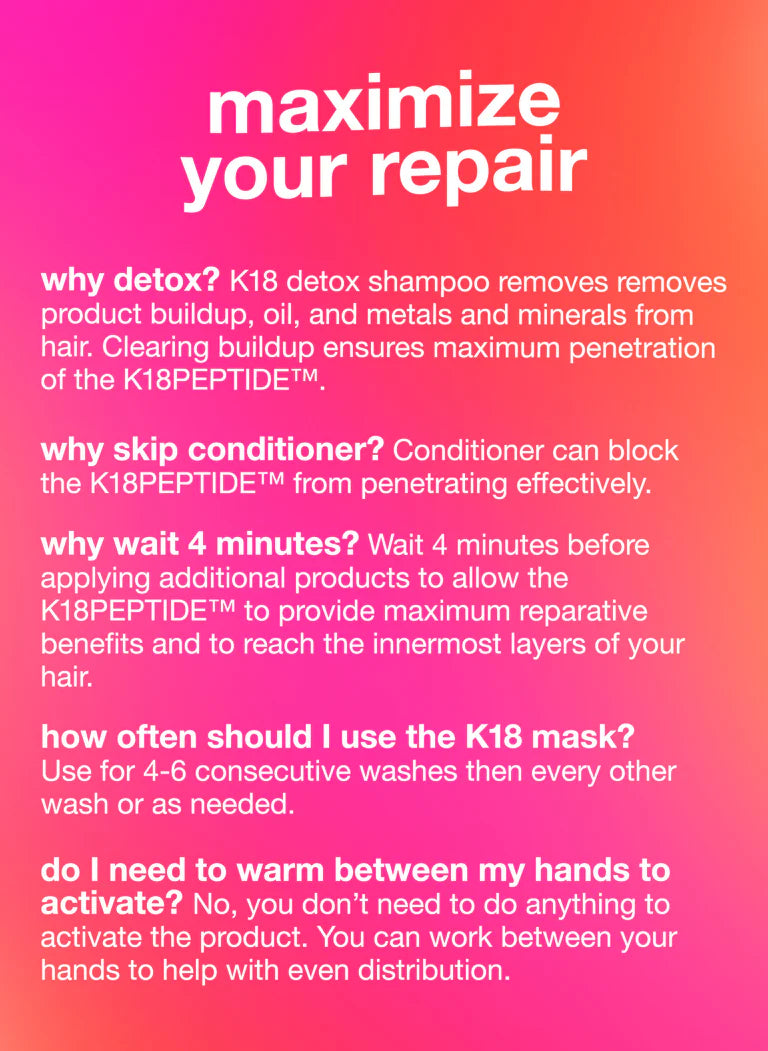 K18 Biomimetic Hairscience Leave-In Molecular Repair Hair Mask