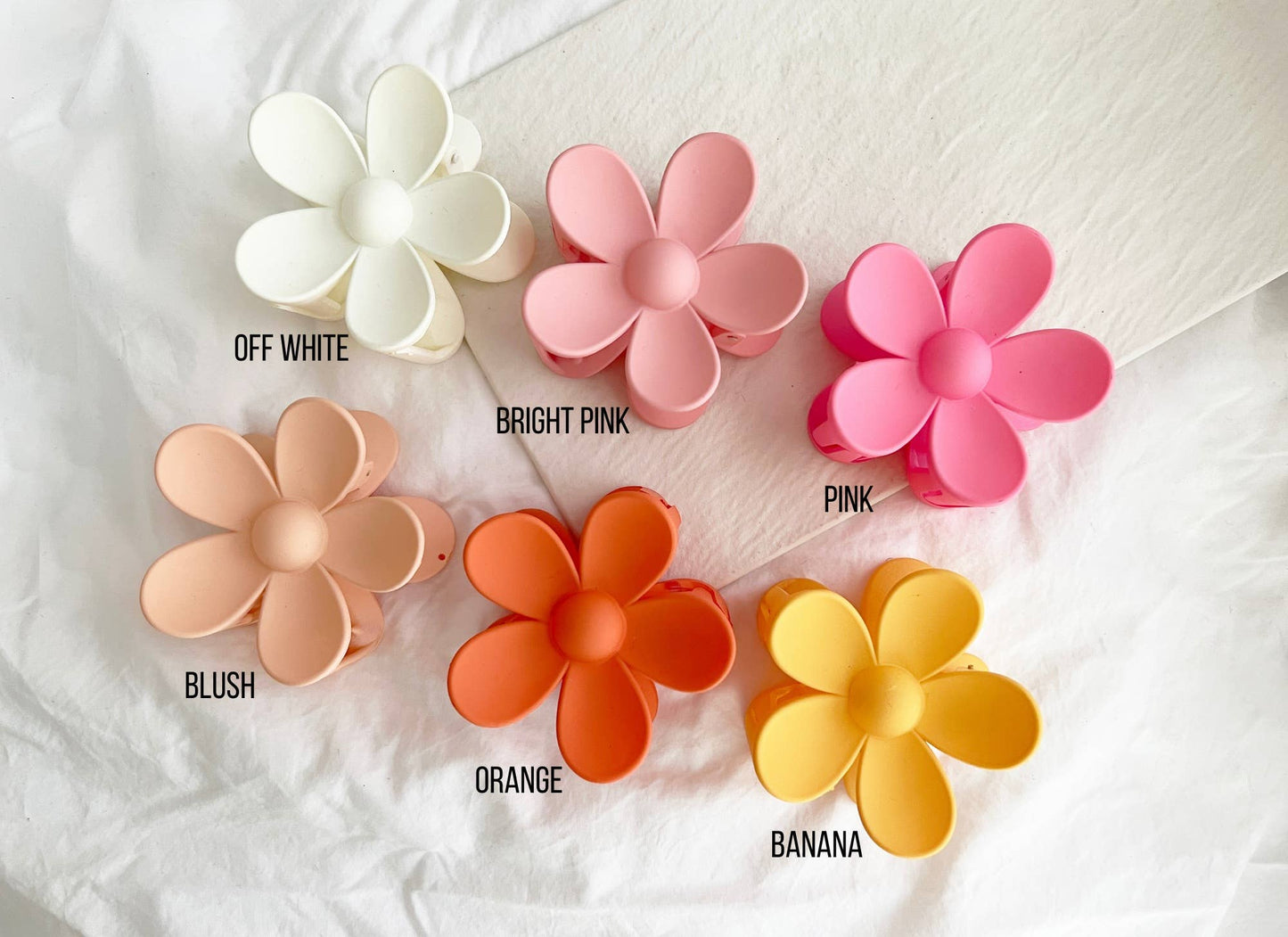 Large Daisy Flower 3x3" Hair Claws