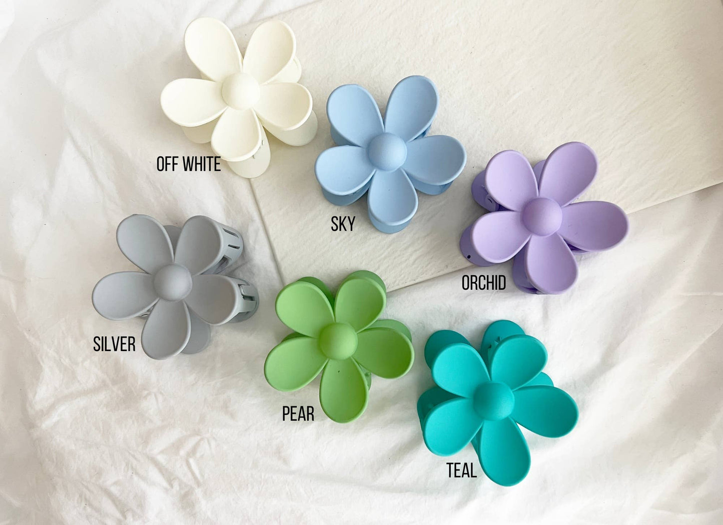 Large Daisy Flower 3x3" Hair Claws