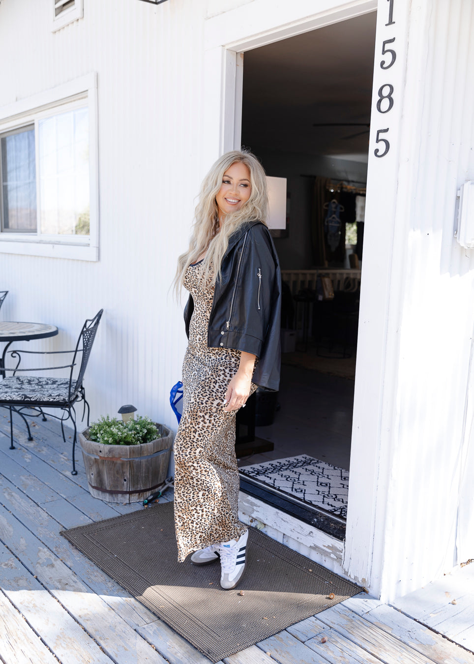Nomad Oversized Biker Jacket in Onyx