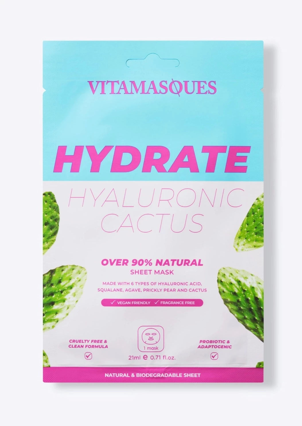 Hydrate Hyaluronic Cactus Face Sheet Mask