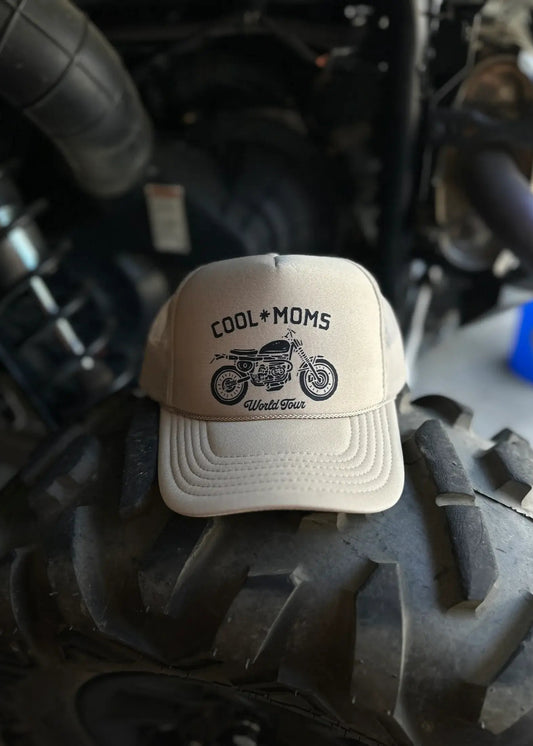 Cool Mom Moto Grunge Trucker Hat