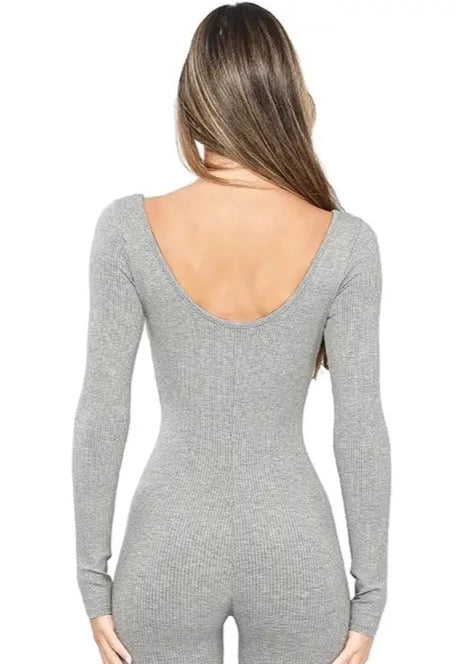 Somewhere To Go Jumpsuit in Gray