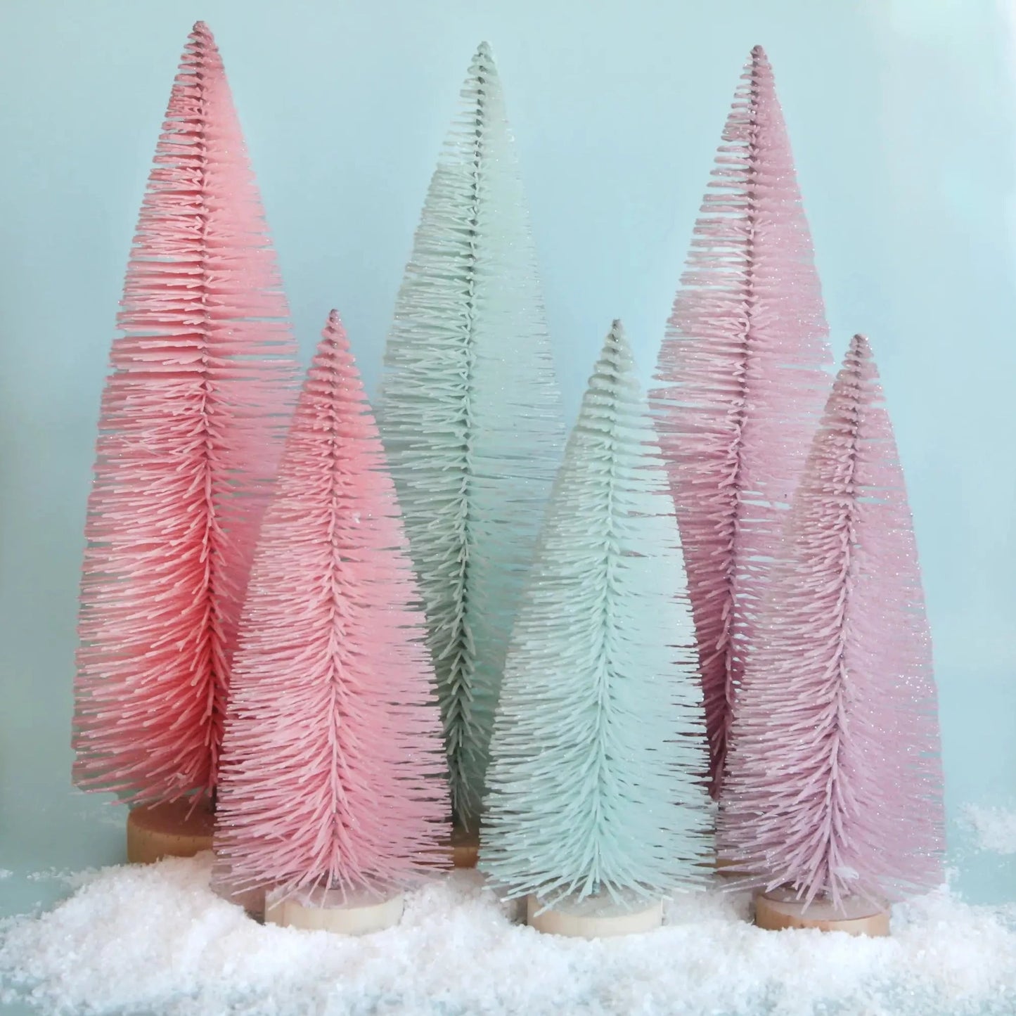 Bottle Brush Tree - 9" & 13" in Mint