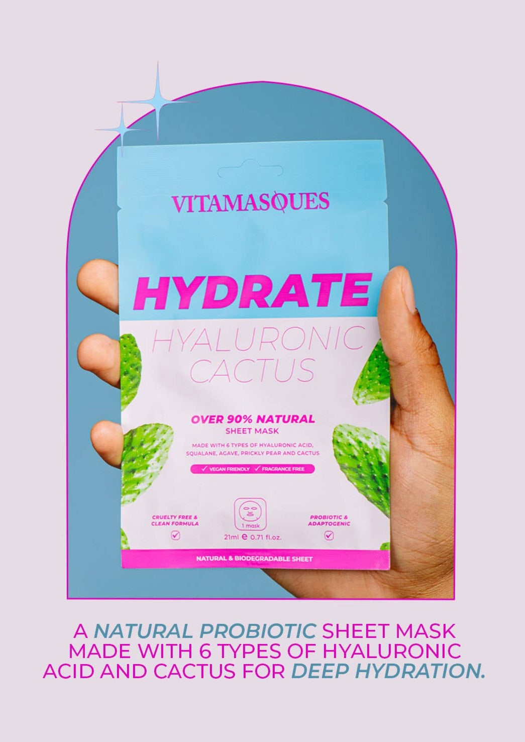 Hydrate Hyaluronic Cactus Face Sheet Mask