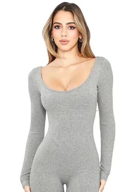 Somewhere To Go Jumpsuit in Gray