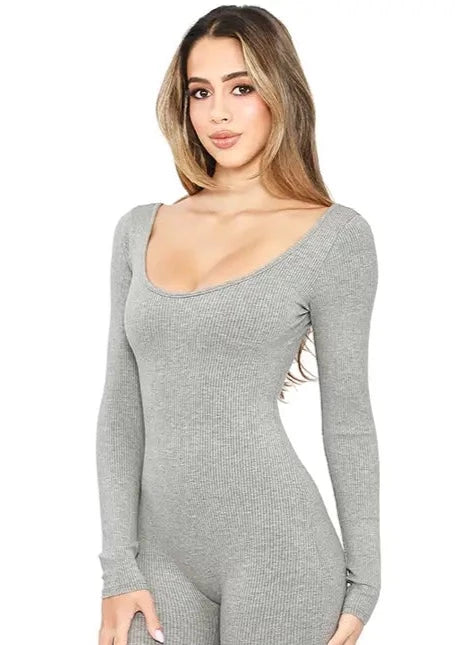 Somewhere To Go Jumpsuit in Gray