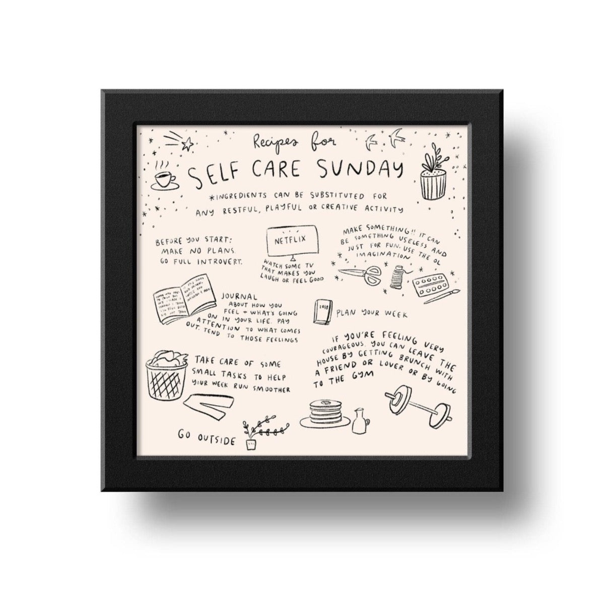 Self Care Art Print