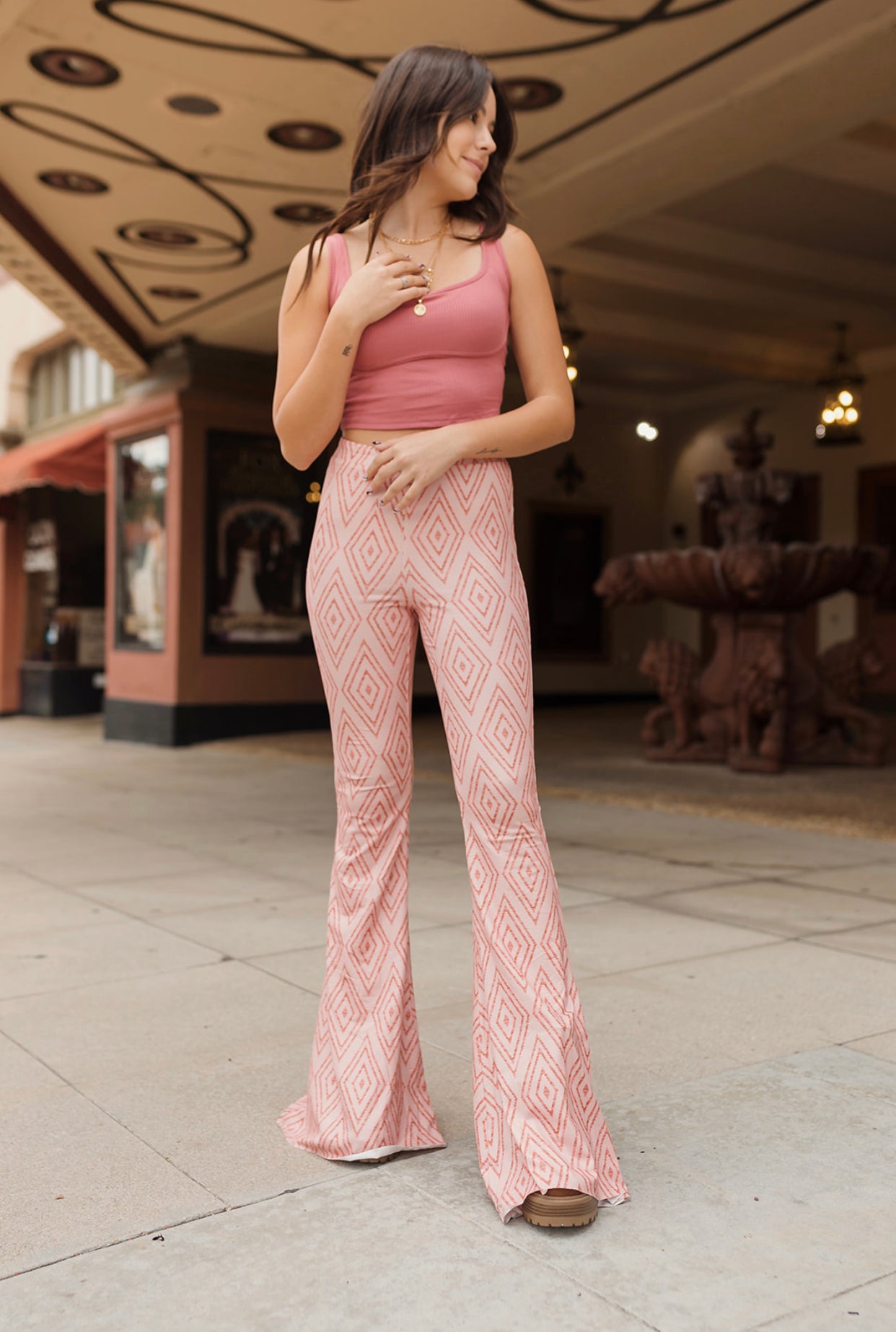 Always In Style Ribbed Crop Tank Top in Dusty Rose