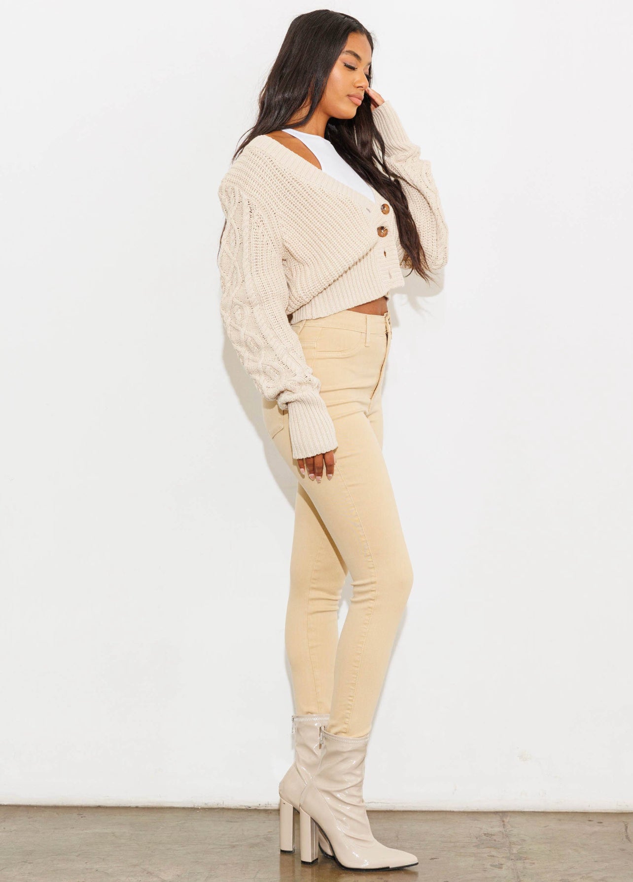 Berry Skinny High Waist Jeans