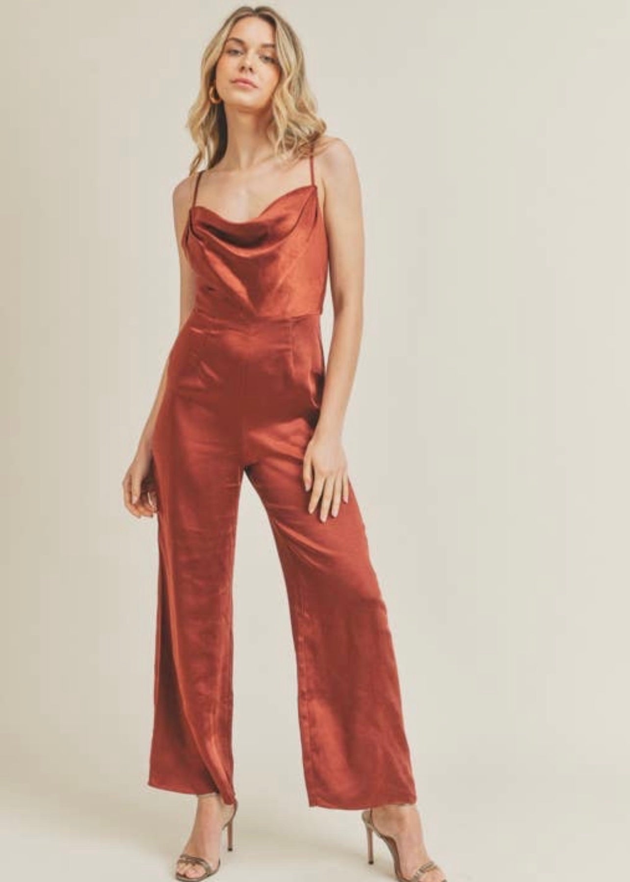 Caviar Dreams Satin Jumpsuit
