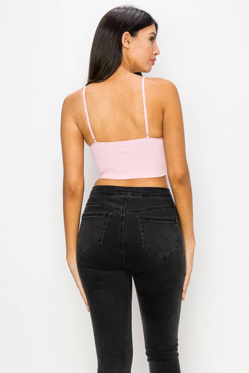 Briana Seamless Cami Top in Baby Pink