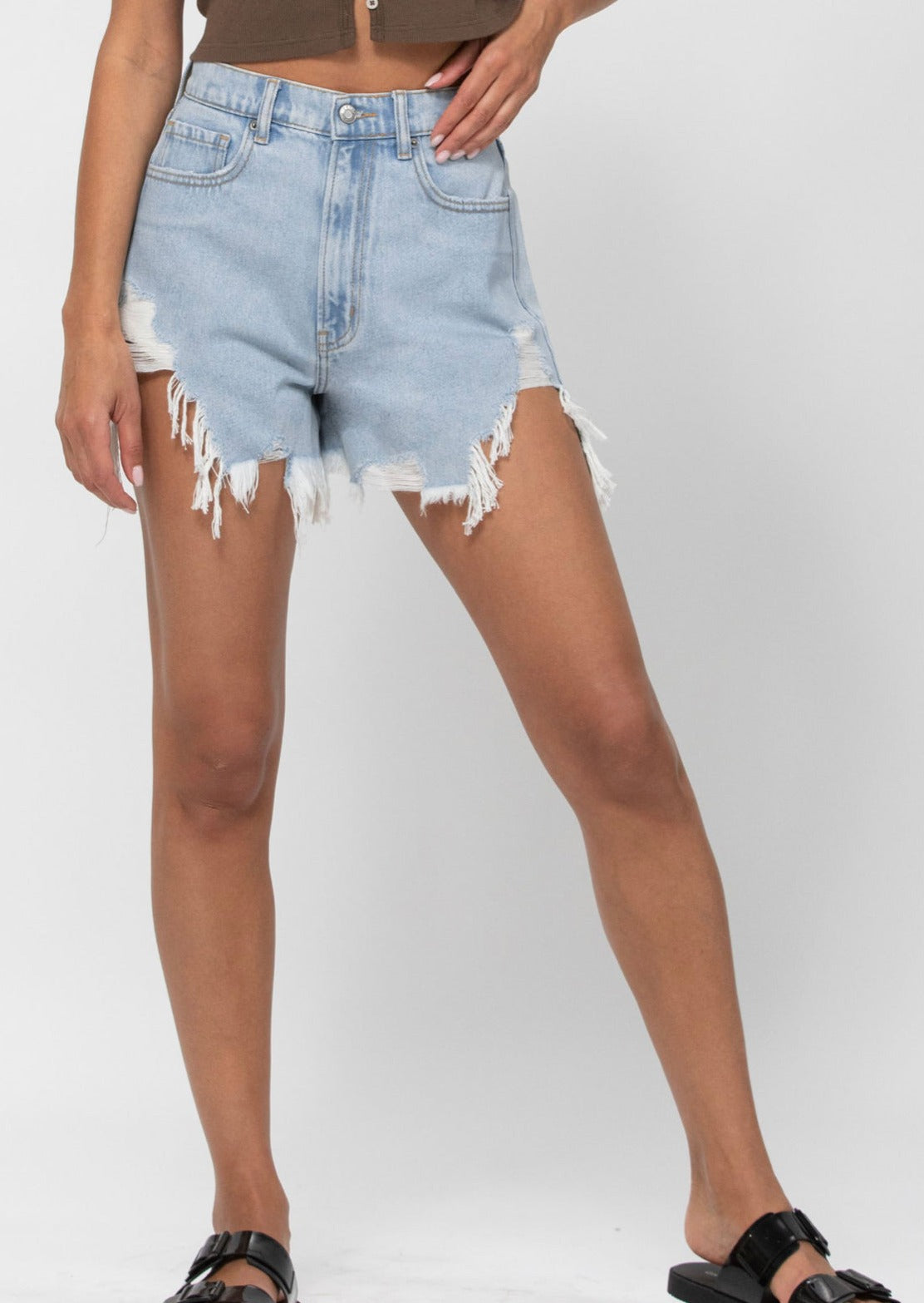 What a Feeling Ribcage High Rise Shorts